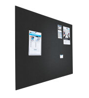 Pinntafel ohne Rahmen Bulletin Schwarz