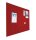 Pinntafel ohne Rahmen Bulletin Rot