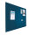 Pinntafel ohne Rahmen Bulletin Blau 120 x 200 cm