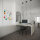 Whiteboard ohne Rahmen eckig / 90° 90 x 180 cm