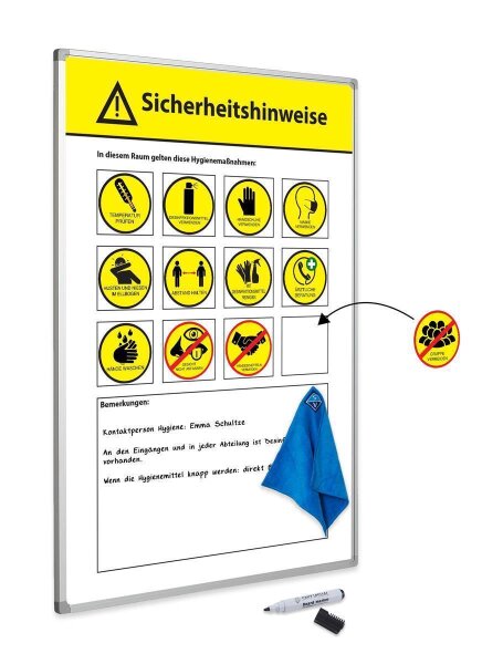 Sicherheitstafel COVID-19