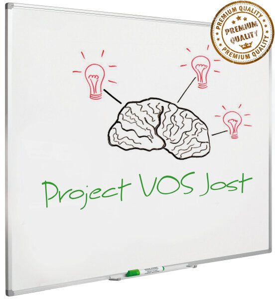 Whiteboard - Premium - aus emailliertem Stahl 90 x 120 cm