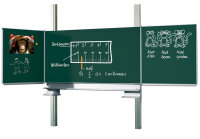 5- Flächen Klappschiebetafel auf Pylonen grün...