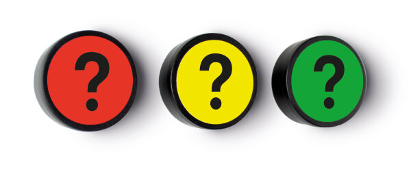 Rundmagnete Question 35mm Set 5 Stück