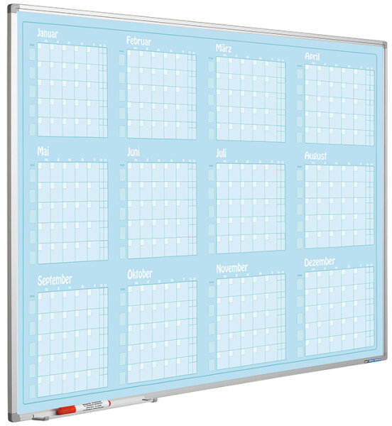 Jahresplaner blau Softline 90 x 120 cm