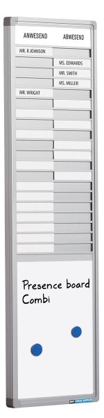 Anwesenheitstafel Combi
