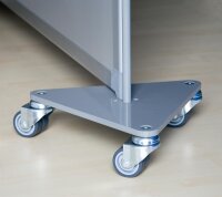Fahrbarer Fuß für Trennwände komplett