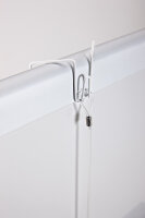 Satz flexible Wandhaken für Trennwände
