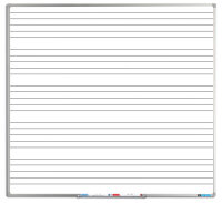 Linierte Schreibtafel weiß mit Musiklinien