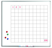 Hundertblatt Schreibtafel weiß 120 x 130 cm