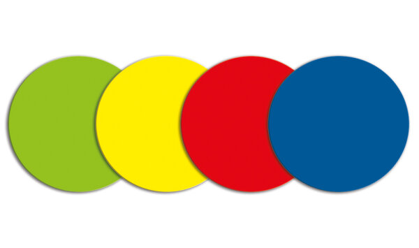 Magnetfolie Symbol Zirkel Set 5 Stück