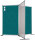 Trennwand doppelseitig Pinntafel Türkis AK001 110 x 80 cm