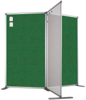 Trennwand doppelseitig Pinntafel Grün AK003