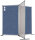 Trennwand doppelseitig Pinntafel Blau AK007