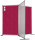 Trennwand doppelseitig Pinntafel Rot AK013
