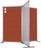Trennwand doppelseitig Pinntafel Orange AK015