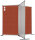 Trennwand doppelseitig Pinntafel Orange AK015