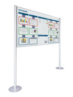 Whiteboard doppelseitig bedruckt 120 x 200 cm