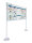 Whiteboard doppelseitig bedruckt 120 x 200 cm