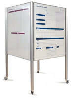 CUBE Tafelsystem 200 cm inkl. 4x Whiteboard 90 x 120 cm