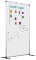 Trennwand doppelseitig emailliert inkl. Fuß und Verbindungselement
