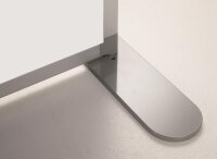 Trennwand doppelseitig emailliert inkl. Fuß und Verbindungselement