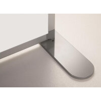 Trennwand doppelseitig emailliert inkl. Fuß und Verbindungselement 180 x 120 cm