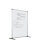 Trennwand doppelseitig emailliert inkl. Fuß und Verbindungselement 180 x 120 cm