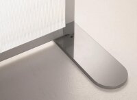 Trennwand doppelseitig Semi Transparent inkl. Fuß und Verbindungselement
