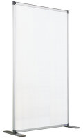 Trennwand doppelseitig Semi Transparent inkl. Fuß und Verbindungselement