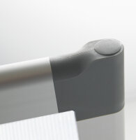 Trennwand doppelseitig Semi Transparent inkl. Fuß und Verbindungselement
