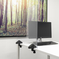 Trennscheibe / Spuckschutz Büro Plexiglas Holz Kombi