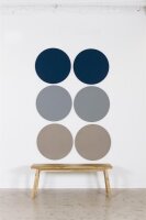Pinntafel rahmenlos Bulletin Round rostrost 2207