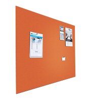 Pinntafel ohne Rahmen Bulletin Orange