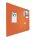 Pinntafel ohne Rahmen Bulletin Orange