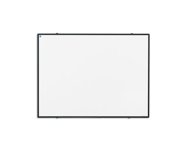 Whiteboard emailliert mit schwarzem Rahmen