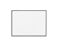 Whiteboard emailliert mit schwarzem Rahmen