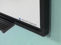 Whiteboard emailliert mit schwarzem Rahmen