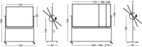 Drehtafel Doppelseitig Grün (mobile Kreidetafel)
