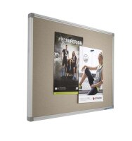Pinntafel aus Stoff (Weiß-Braun)
