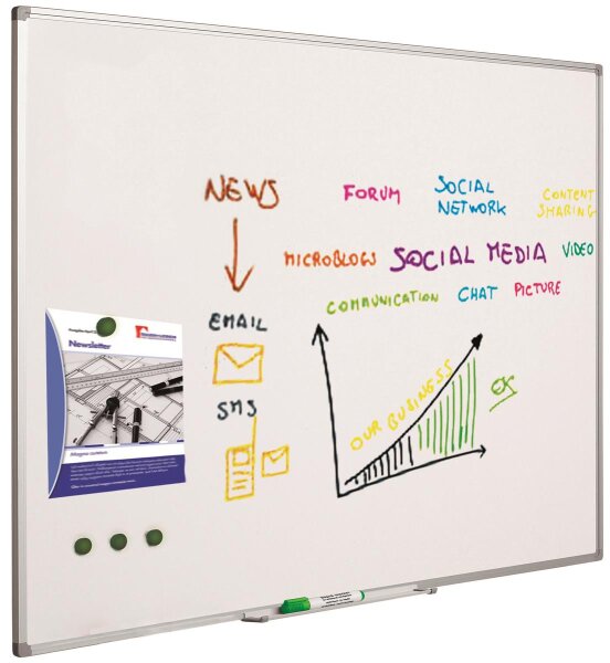 Whiteboard Classic aus lackiertem Stahl