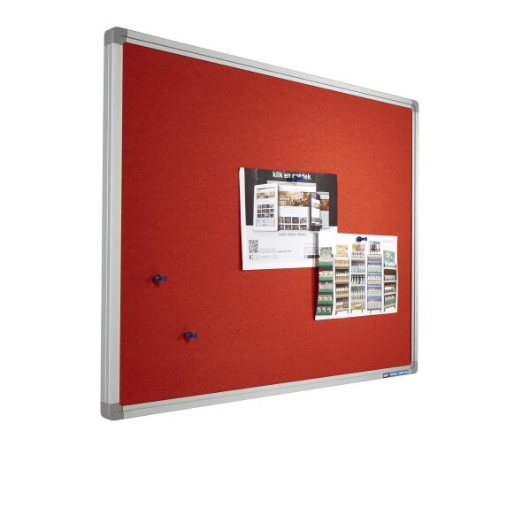 Pinntafel aus Stoff (Orange) 45 x 60 cm