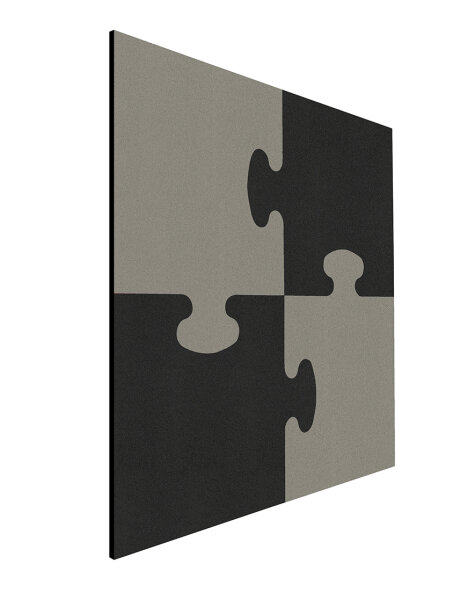 Puzzle Pinntafel Element schwarz - grau