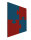 Puzzle Pinntafel Element rot - blau