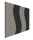 Pinntafel Element Welle schwarz - grau