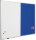 Kombitafel Whiteboard/Pinntafel 60 x 90 cm Email + blauer Filz