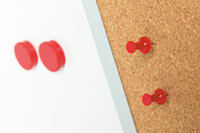 Kombitafel Whiteboard/Pinntafel 60 x 90 cm Email + Presskork