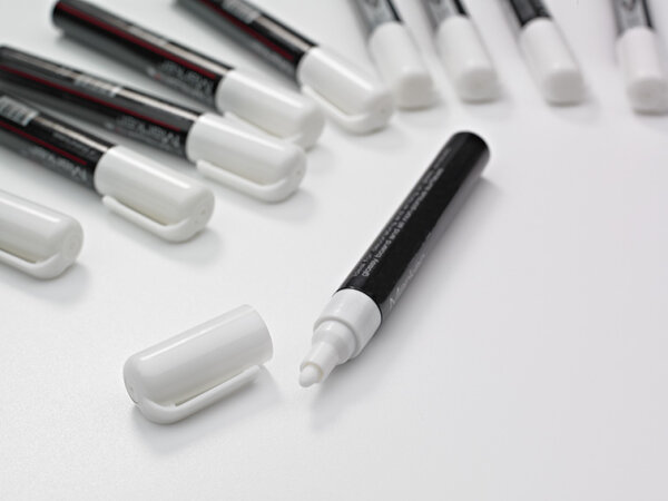 Glastafel Marker - Glastafelstifte - weiß - 10er Pack